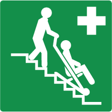 Evacuatiestoel pictogram